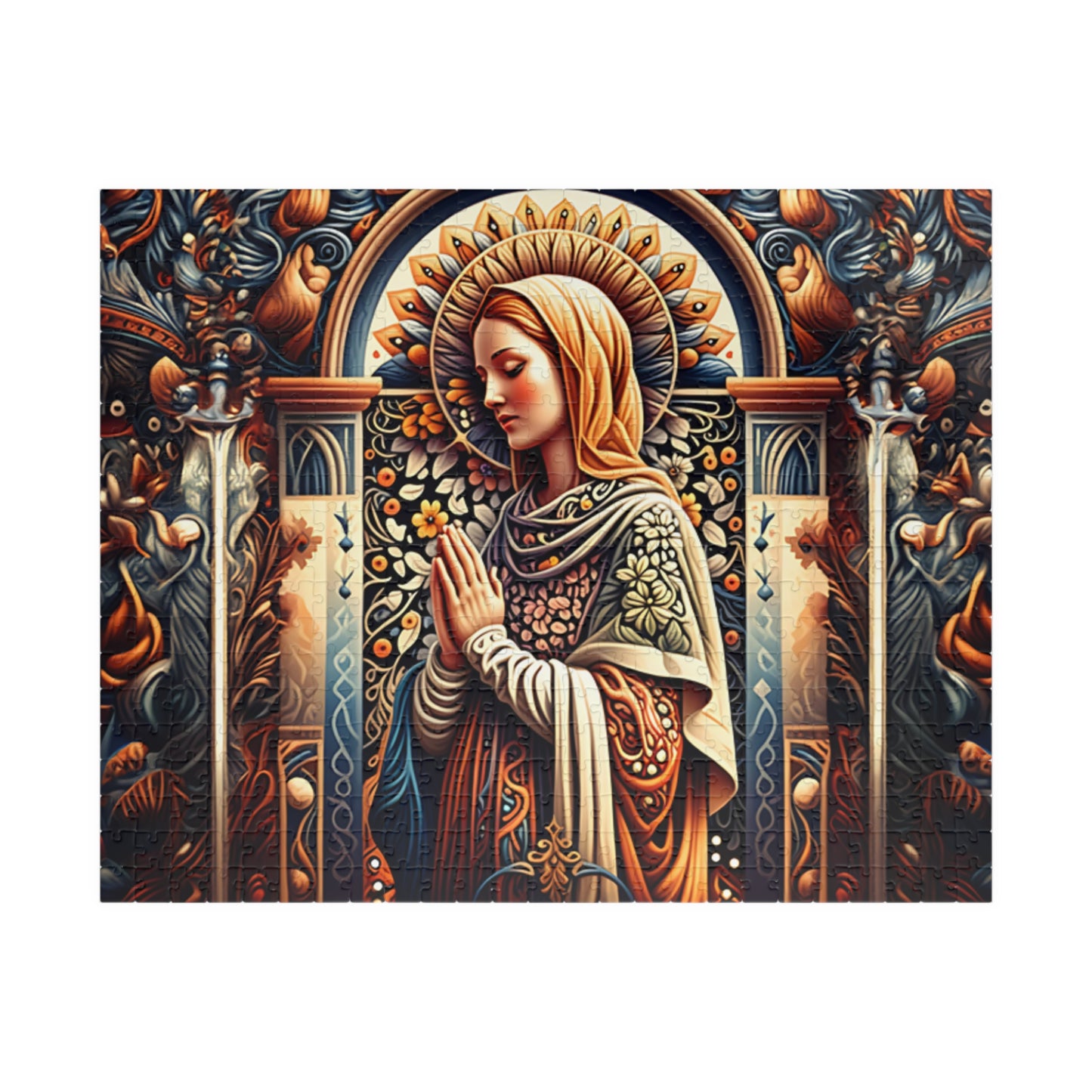 Puzzle of Serenity | Religious Art Puzzle, Jigsaw Puzzle for Meditation, Spiritual Gift, Home Decor, Mindfulness Activity