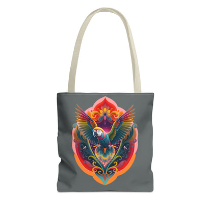 Colorful Parrot Tote Bag | Eco-Friendly Shopping Bag, Beach Tote, Art Print Bag, Gift for Bird Lovers, Fun Everyday Use