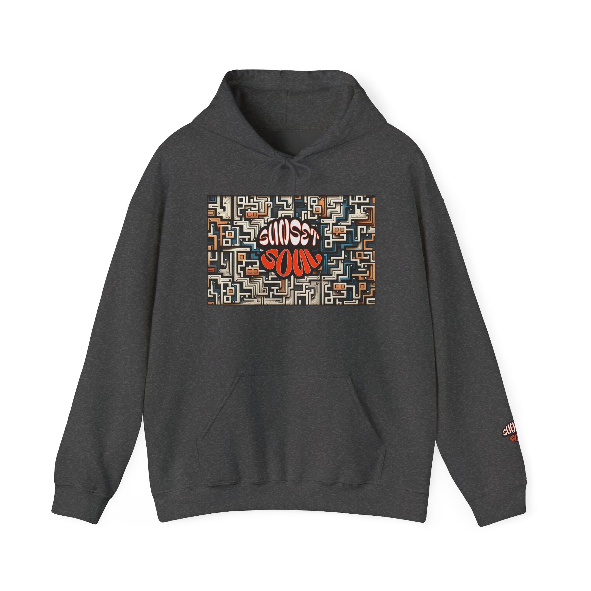 Choose Your Path Hoodie — Maze Graffiti Graphic Pullover