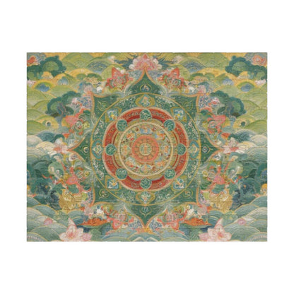 Serene Mandala Puzzle - 110, 252, 520, 1014-piece, Meditation Gift, Mindfulness Activity, Unique Home Decor, Family Game Night