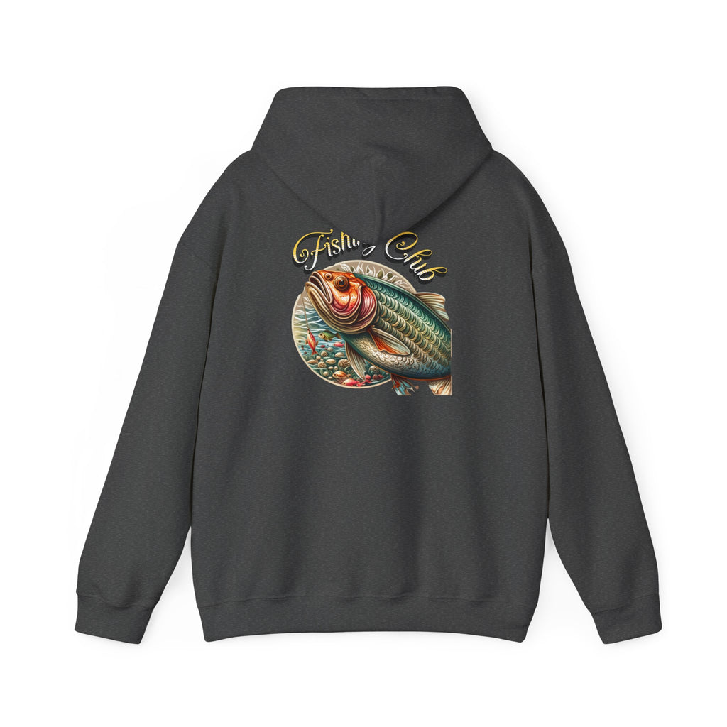 Fishing Club Hoodie, Unisex Heavy Blend Sweatshirt, Cool Fishing Gear, Outdoor Gift for Anglers, Casual Fishing Apparel