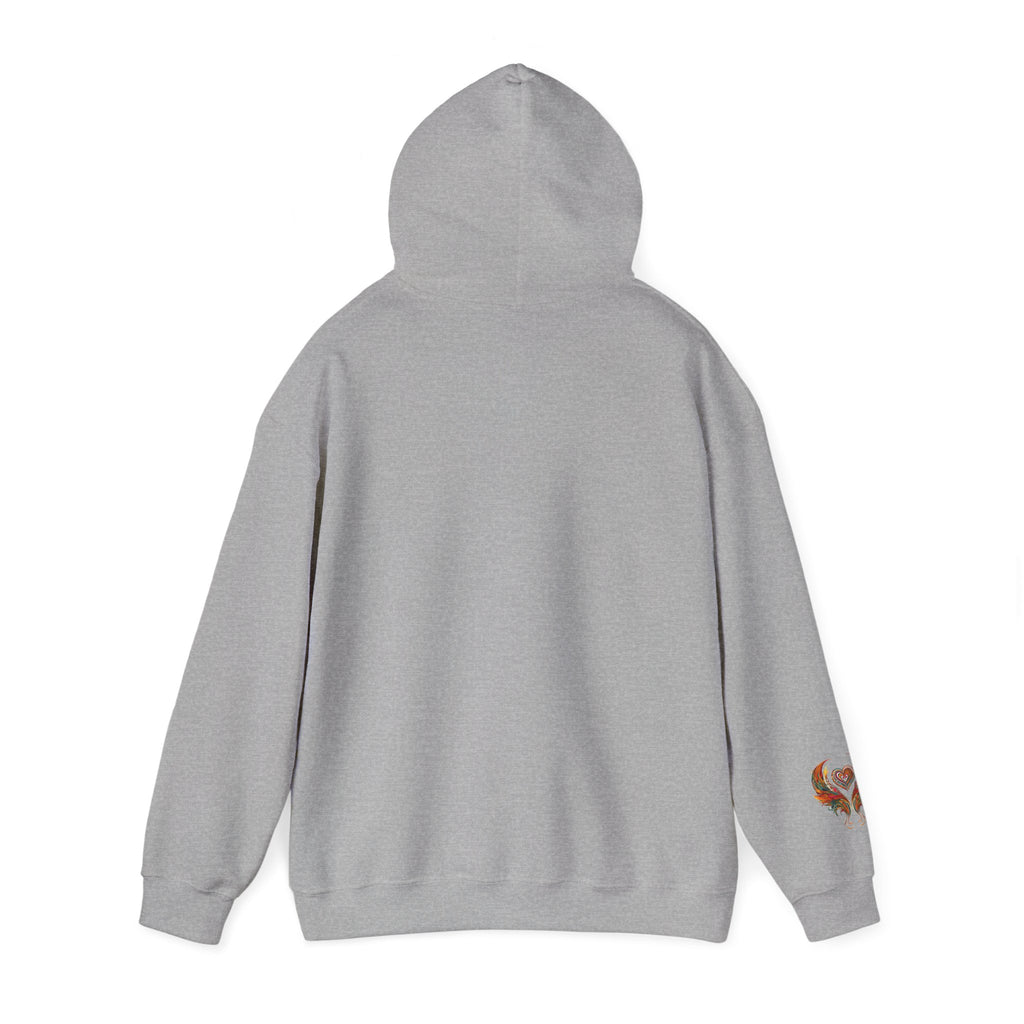 Colorful Heart Design Hooded Sweatshirt, Cozy Sweatshirt, Unisex Pullover, Gift for Him, Gift for Her, Casual Wear, Layering Essentials