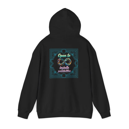 Infinite Possibilities Unisex Heavy Blend Hooded Sweatshirt, Cozy Hoodie, Gift for Her/Him, Casual Wear, Inspirational Sweatshirt