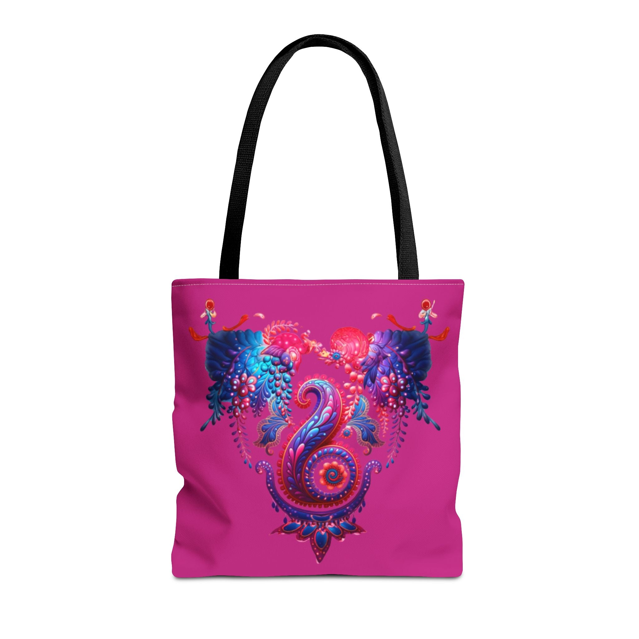 Vibrant Seahorse Tote Bag, Boho Style Bag, Beach Tote, Gift for Her, Colorful Canvas Bag, Eco-Friendly Shopping Bag