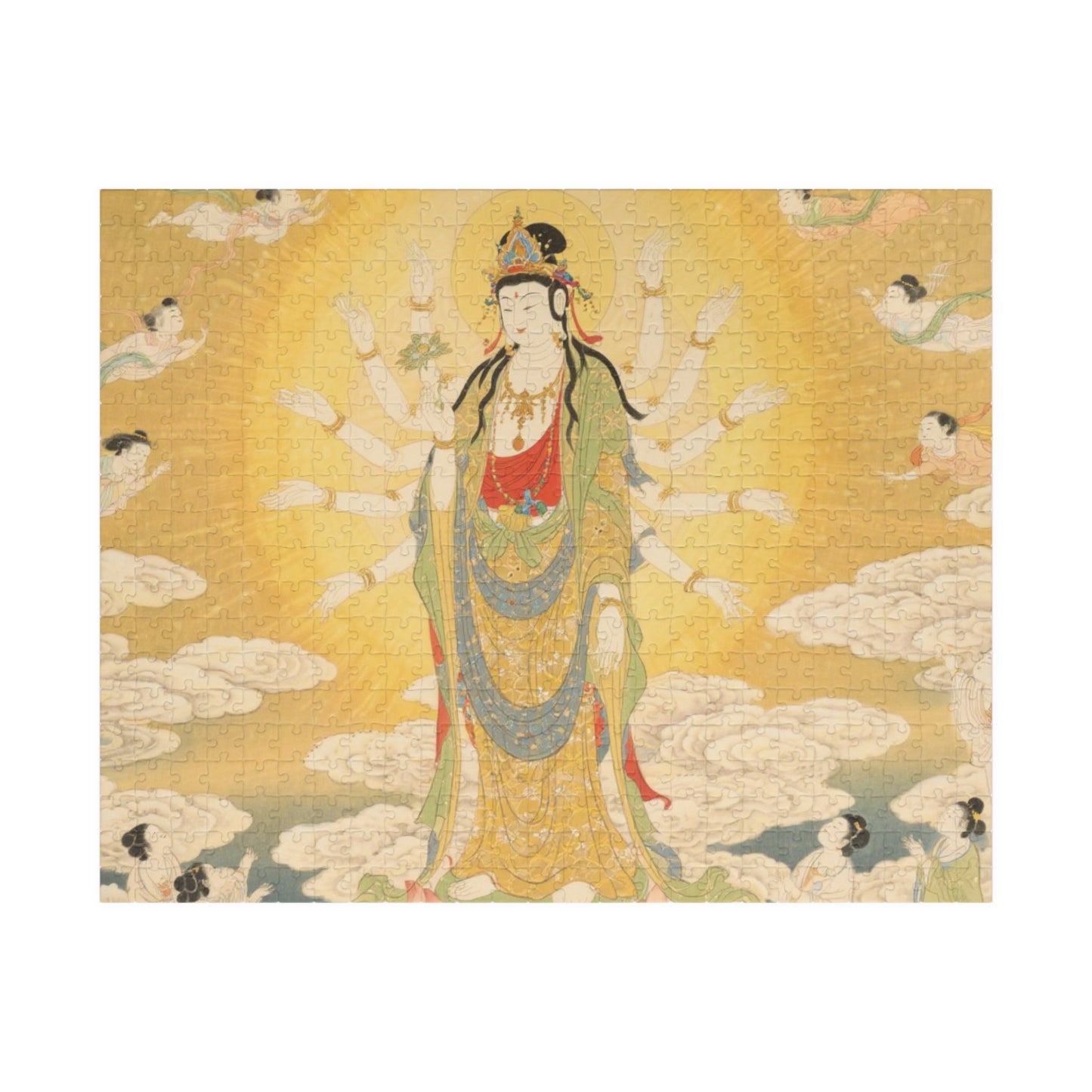 Serene Buddha Puzzle - 1014 Piece, Meditation Art, Perfect Gift for Mindfulness, Family Bonding Activity, Home Decor