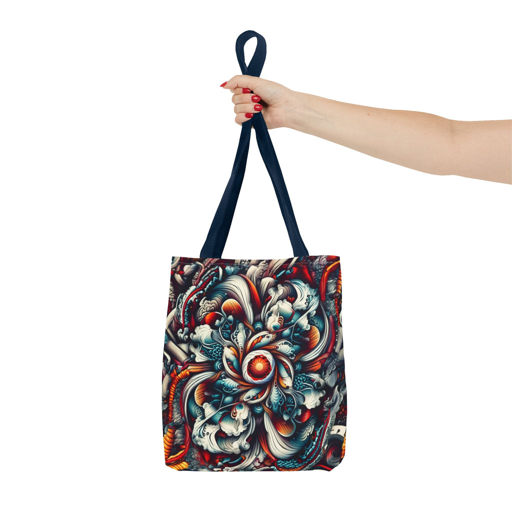 Artistic Tote Bag, Colorful Flower Design, Boho Style, Everyday Use, Eco-Friendly Gift, Travel Accessory
