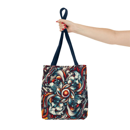 Artistic Tote Bag, Colorful Flower Design, Boho Style, Everyday Use, Eco-Friendly Gift, Travel Accessory