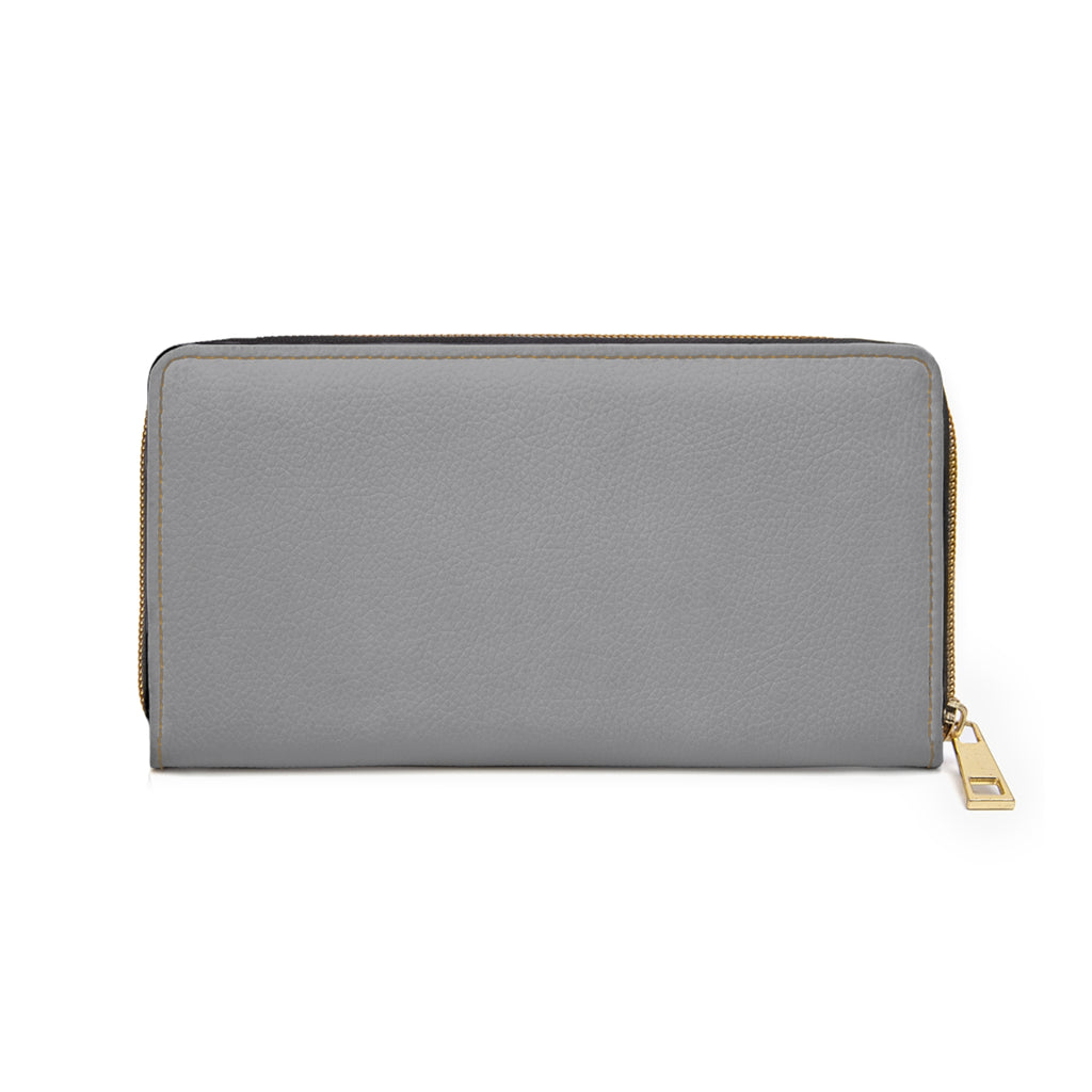 Art Deco Monogram Zip Wallet — Personalized 'ADSB' Zipper Wallet