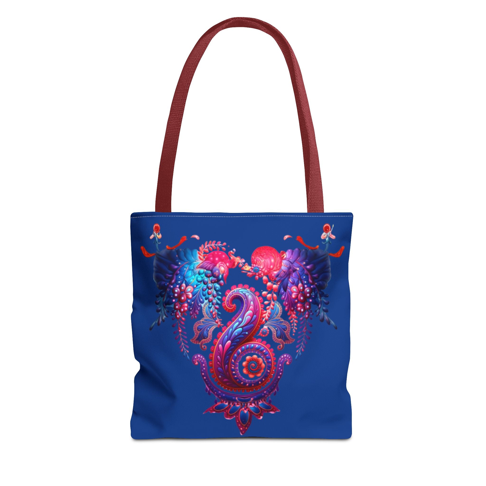 Vibrant Heart Sea Life Tote Bag | Eco-Friendly Shopping Bag, Beach Tote, Gift for Ocean Lovers, Colorful Canvas Purse, Summer Accessory