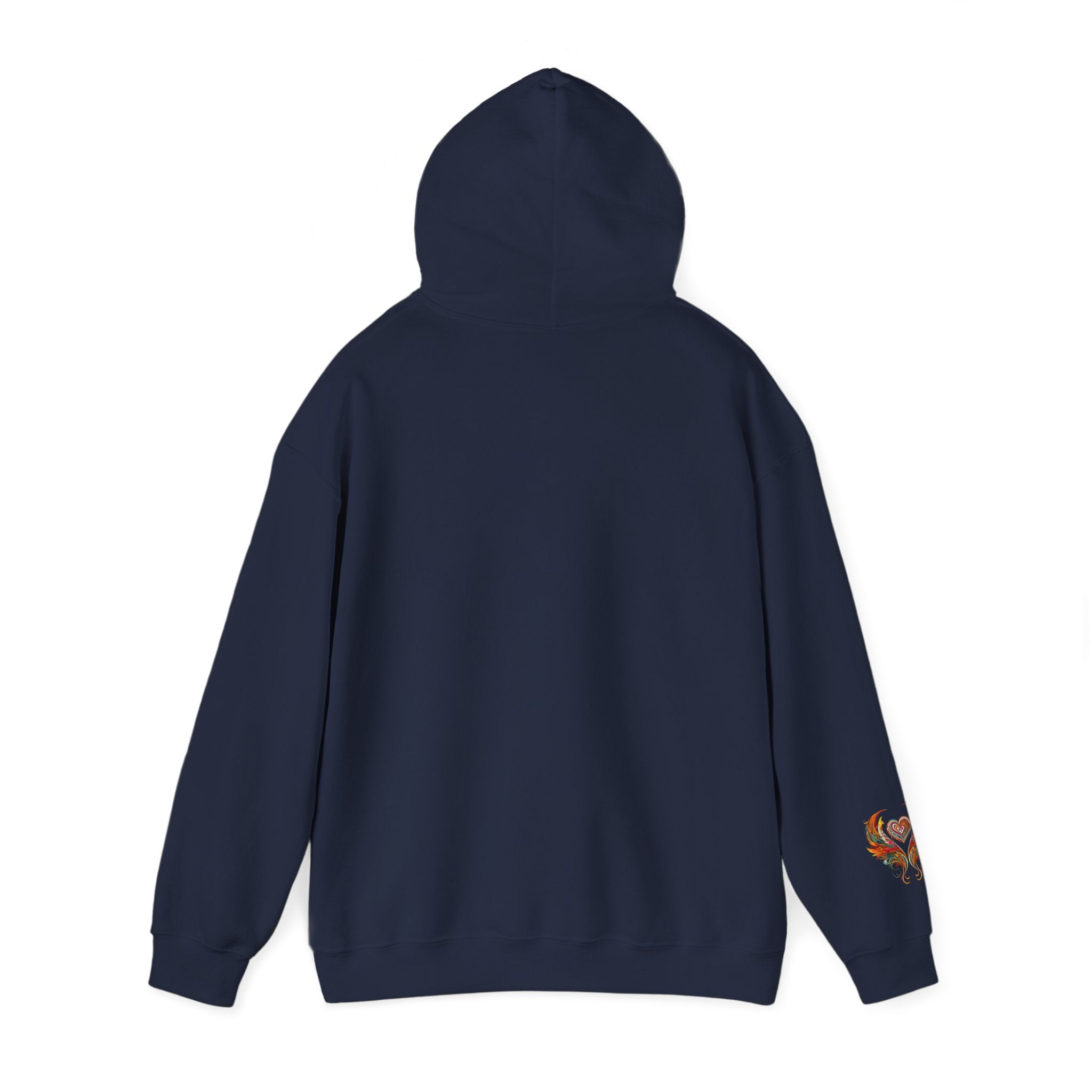 Colorful Heart Design Hooded Sweatshirt, Cozy Sweatshirt, Unisex Pullover, Gift for Him, Gift for Her, Casual Wear, Layering Essentials