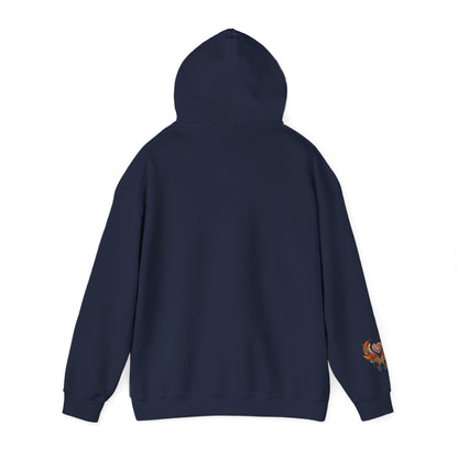 Colorful Heart Design Hooded Sweatshirt, Cozy Sweatshirt, Unisex Pullover, Gift for Him, Gift for Her, Casual Wear, Layering Essentials