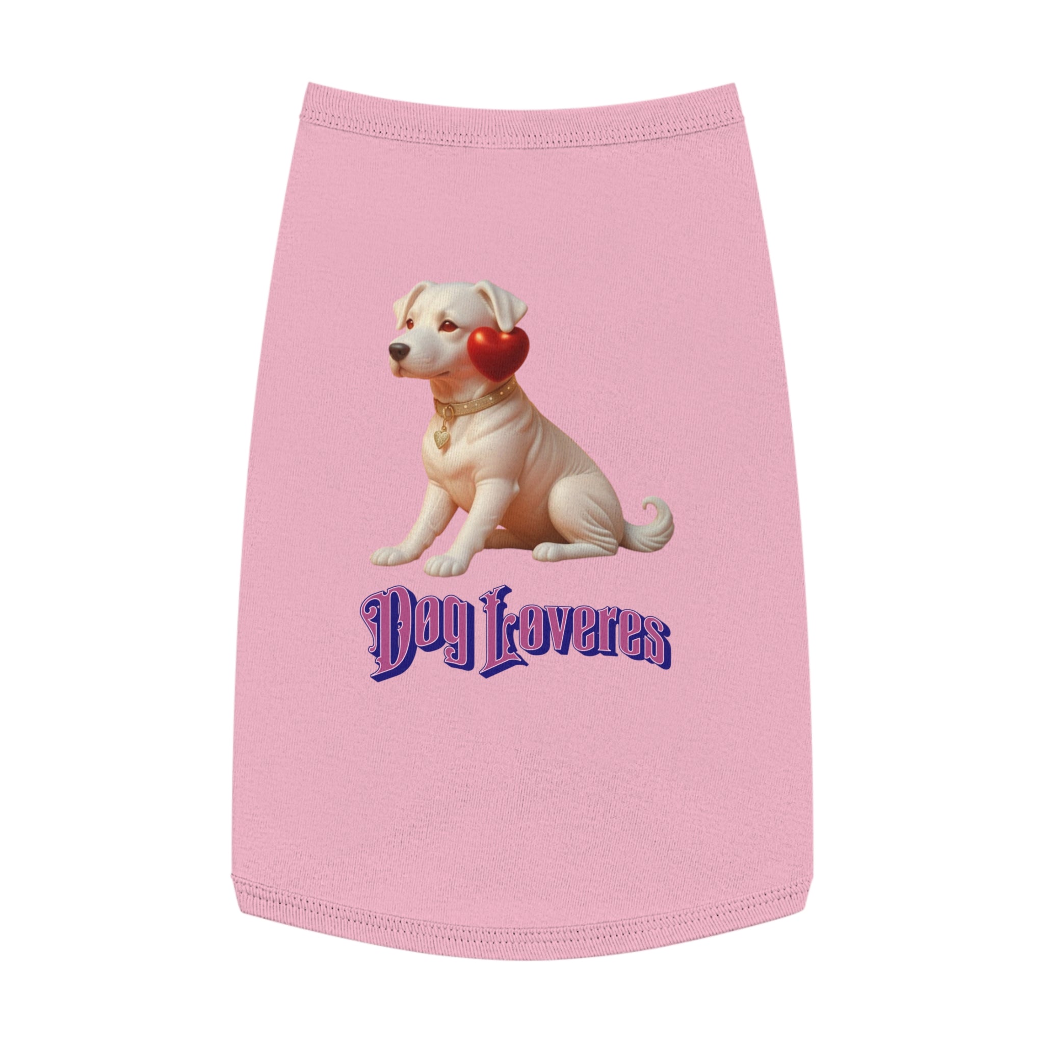 Cute Pet Tank Top for Dog Lovers, Dog Apparel, Valentine's Day Gift, Puppy Fashion, Pet Outfit, Dog Tank