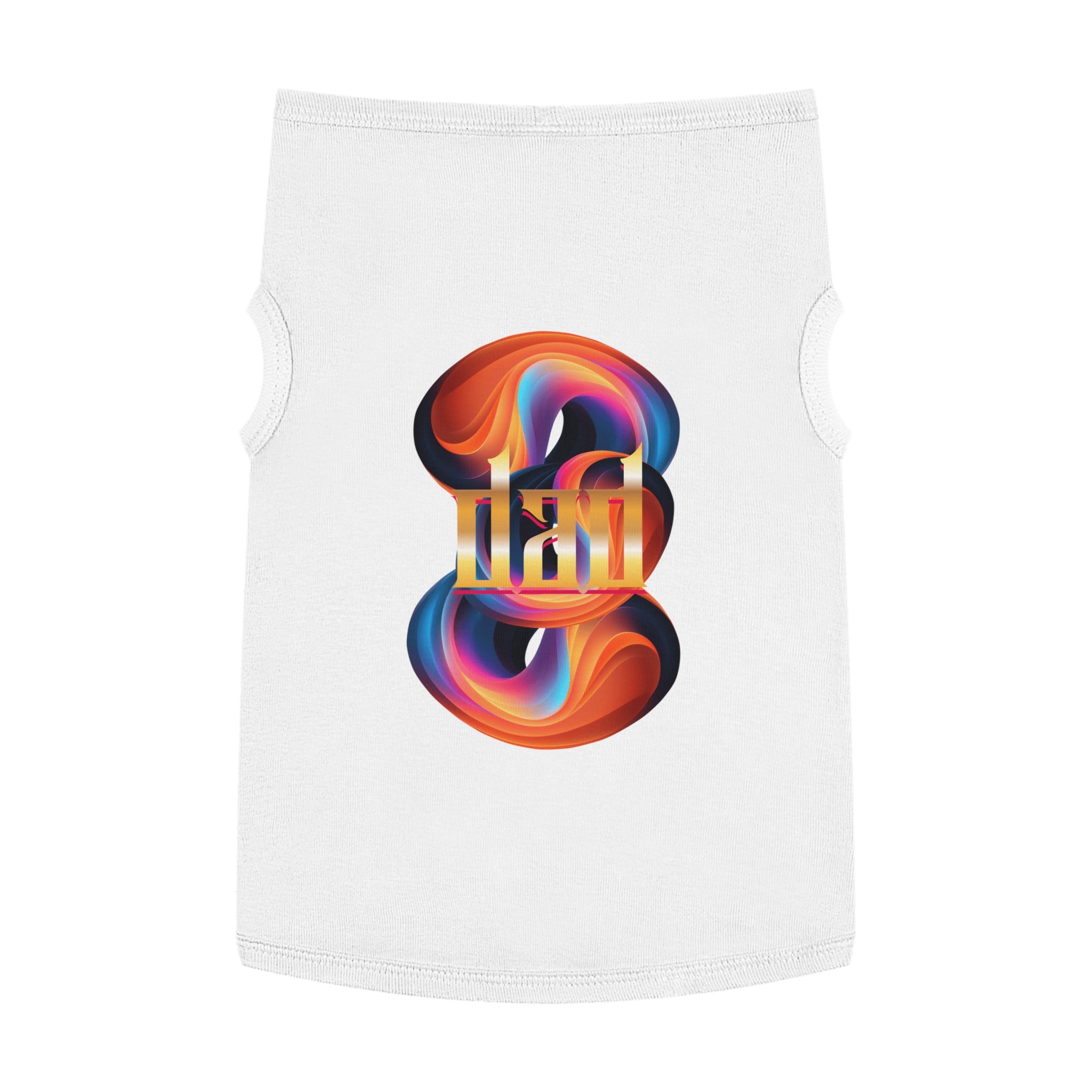 Vibrant Pet Tank Top with Colorful Design, Funny Pet Shirt, Dog Apparel, Cat Clothing, Pet Fashion, Summer Wear