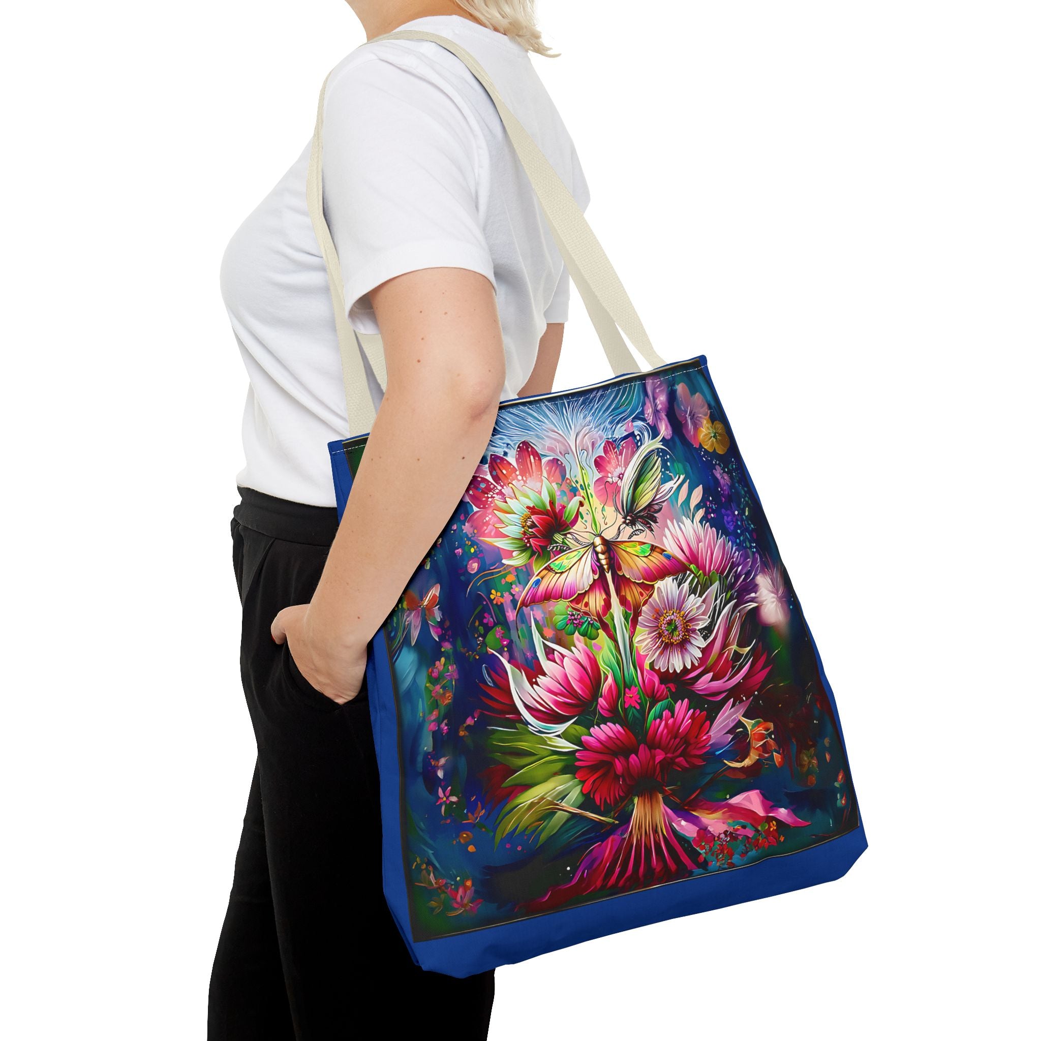 Floral Fantasy Tote Bag — Vibrant All-Over Print Blooming Bouquet