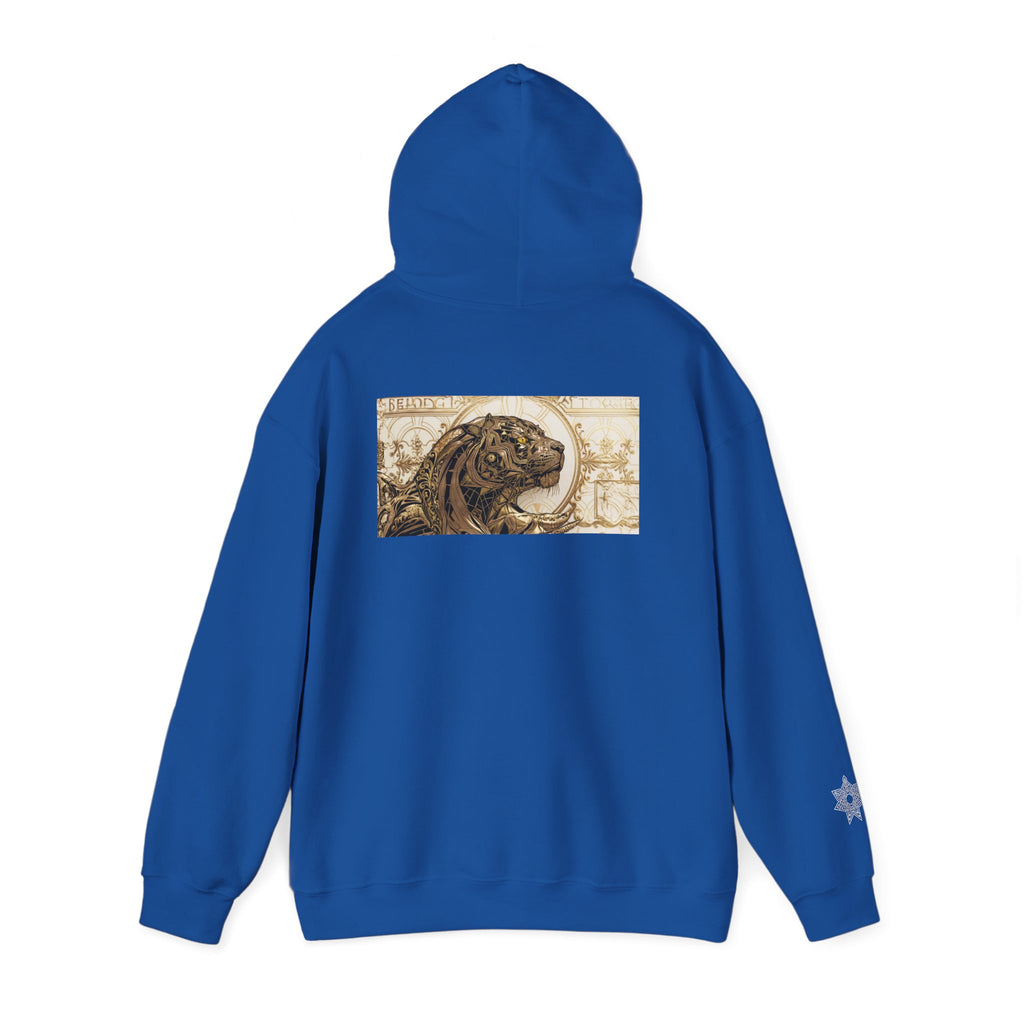 Hoodie — Vintage Steampunk Lion Crest Back Print
