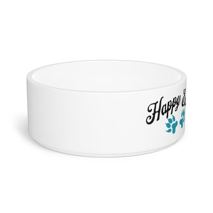 Custom Pet Bowl | Happy Eats Design, Dog Food Dish, Personalized Pet Dish, Ideal Gift for Dog Lovers, Stylish Pet Accessories