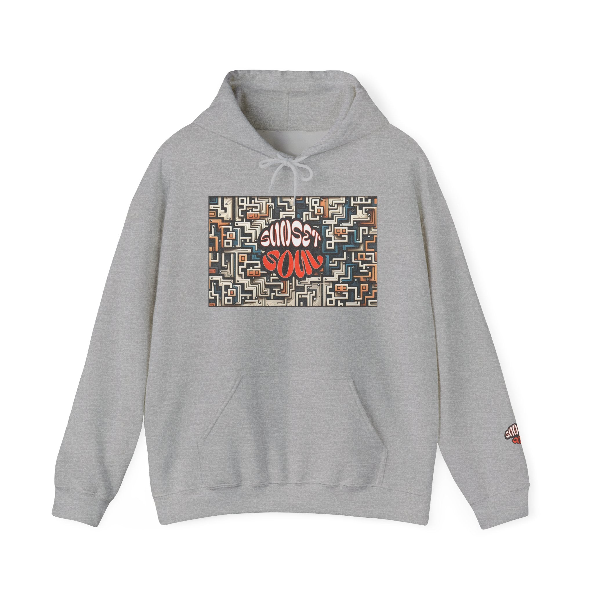 Choose Your Path Hoodie — Maze Graffiti Graphic Pullover
