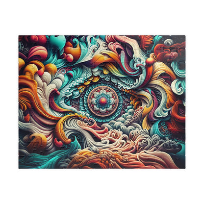 Ocean Waves Puzzle, Mandala Art Puzzle, Relaxing Home Decor, Mindful Gift, Family Activity, Puzzle for All Ages, 1014-piece Puzzle
