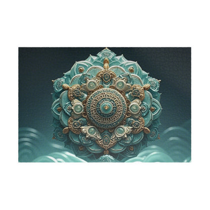 Intricate Mandala Puzzle - Unique 110, 252, 520, 1014-piece Jigsaw for Mindful Relaxation, Gift for Puzzle Lovers, Home Decor, Meditation