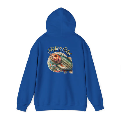Fishing Club Hoodie, Unisex Heavy Blend Sweatshirt, Cool Fishing Gear, Outdoor Gift for Anglers, Casual Fishing Apparel