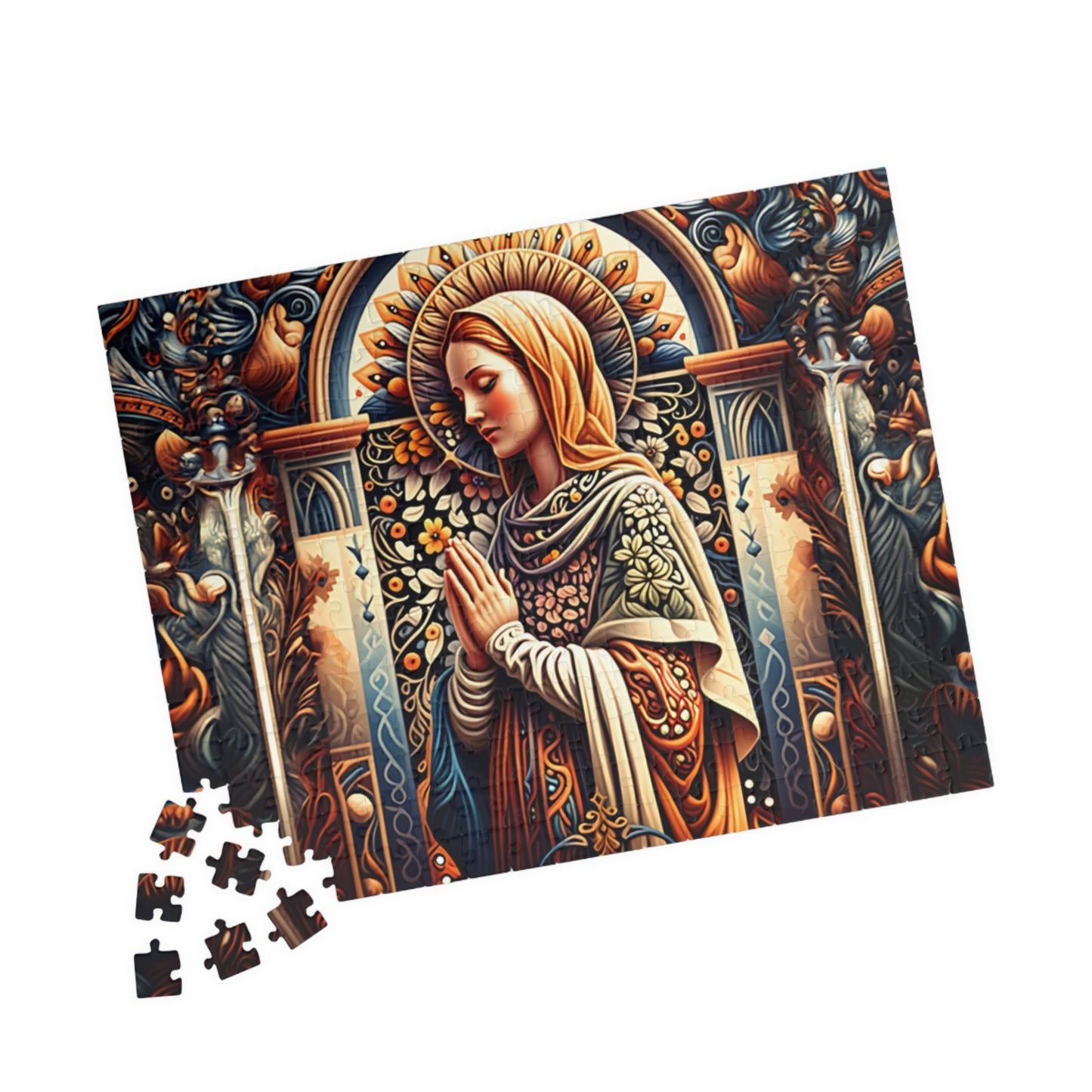 Puzzle of Serenity | Religious Art Puzzle, Jigsaw Puzzle for Meditation, Spiritual Gift, Home Decor, Mindfulness Activity