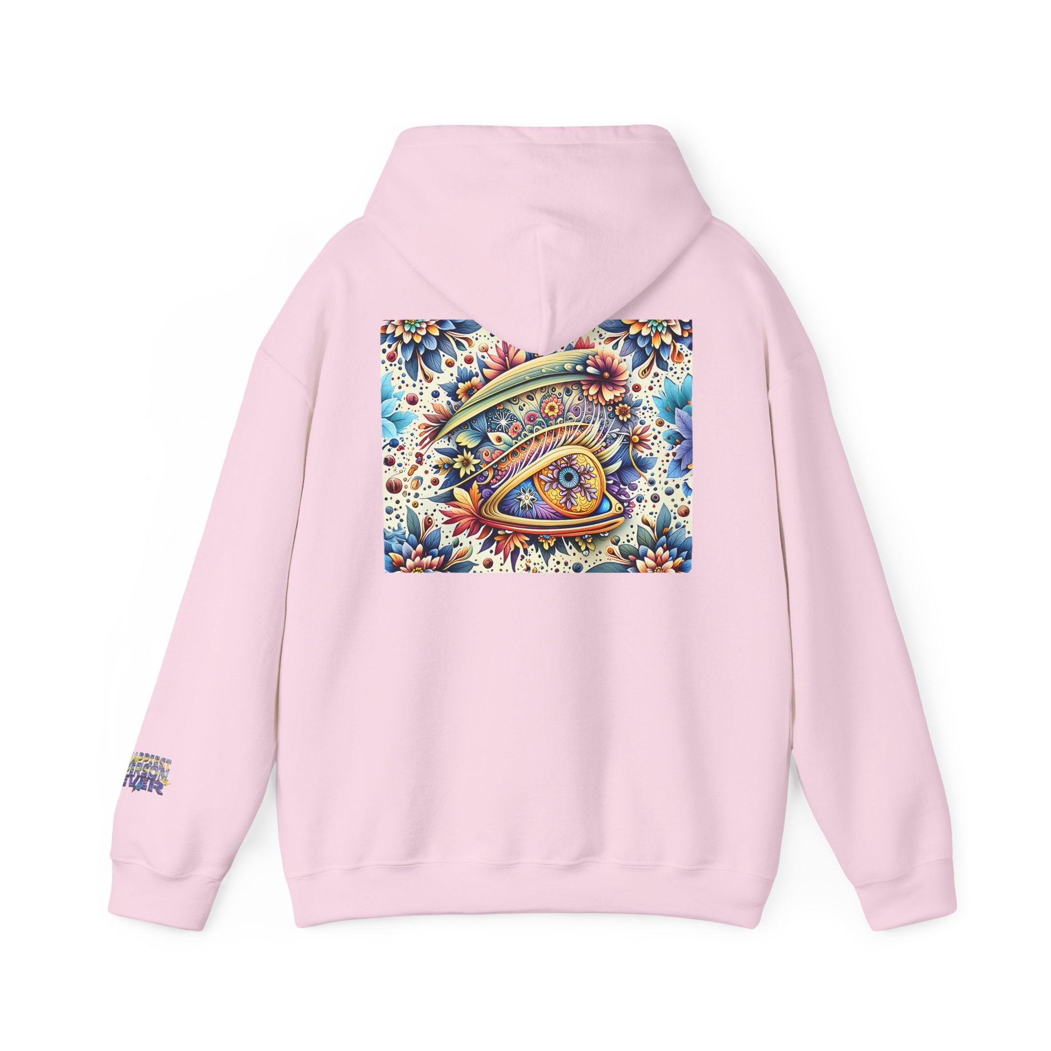 Happy Person Hoodie — Colorful Psychedelic Eye Art Pullover
