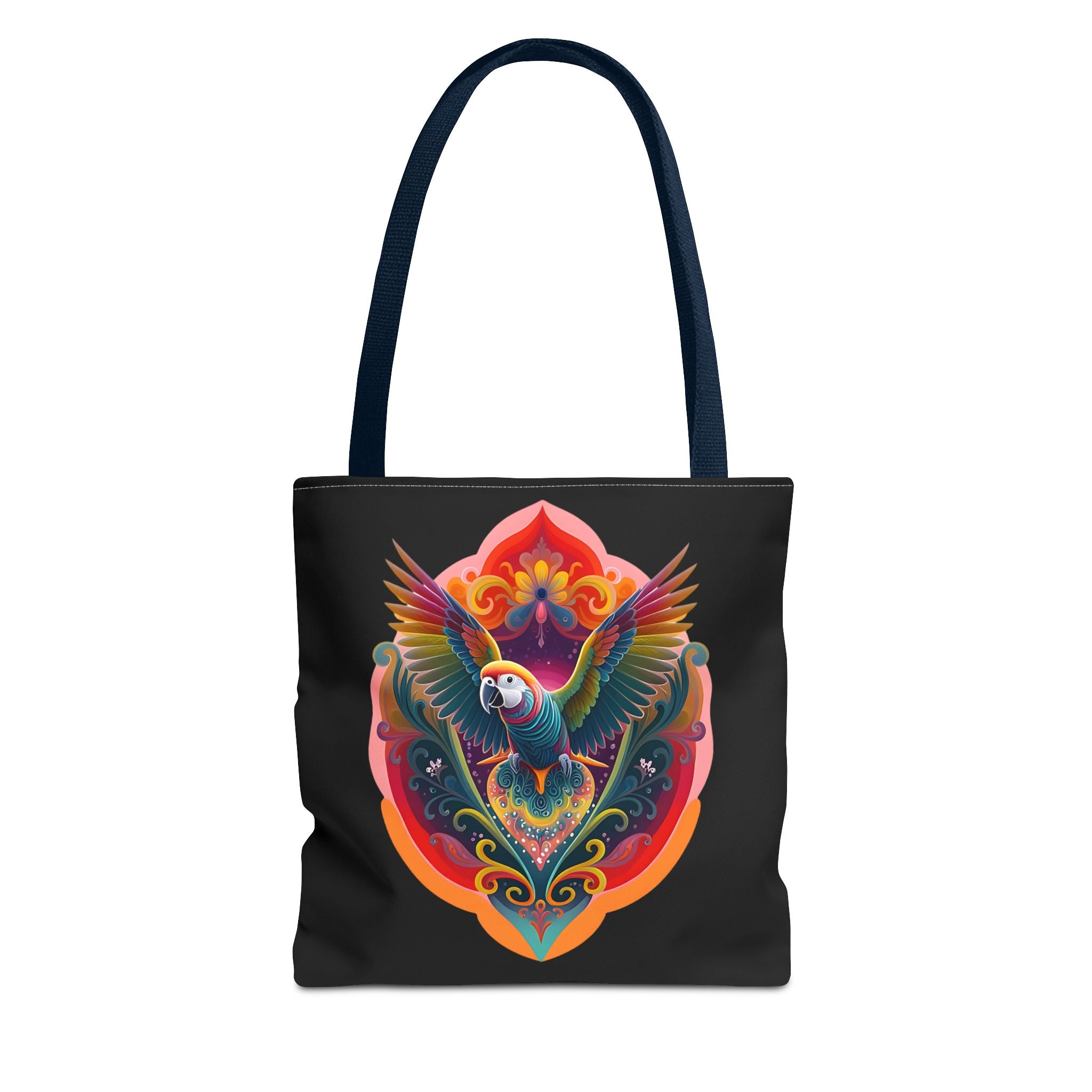 Colorful Parrot Tote Bag, Boho Chic Bag, Beach Essential, Eco-Friendly Shopping Bag, Vacation Accessory, Gift for Bird Lovers