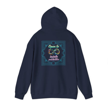 Infinite Possibilities Unisex Heavy Blend Hooded Sweatshirt, Cozy Hoodie, Gift for Her/Him, Casual Wear, Inspirational Sweatshirt