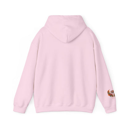 Colorful Heart Design Hooded Sweatshirt, Cozy Sweatshirt, Unisex Pullover, Gift for Him, Gift for Her, Casual Wear, Layering Essentials