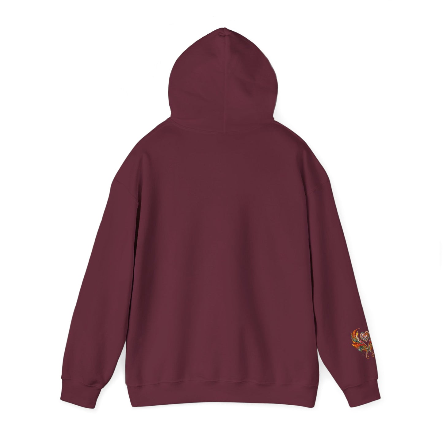Colorful Heart Design Hooded Sweatshirt, Cozy Sweatshirt, Unisex Pullover, Gift for Him, Gift for Her, Casual Wear, Layering Essentials