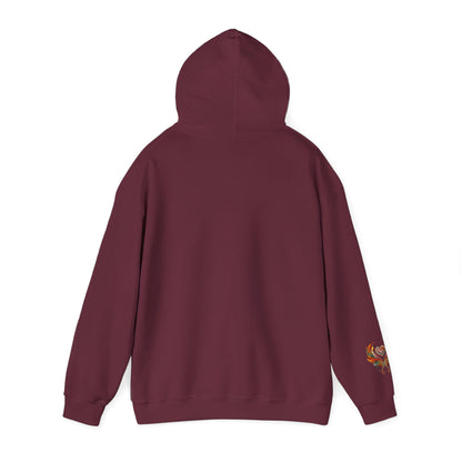 Colorful Heart Design Hooded Sweatshirt, Cozy Sweatshirt, Unisex Pullover, Gift for Him, Gift for Her, Casual Wear, Layering Essentials