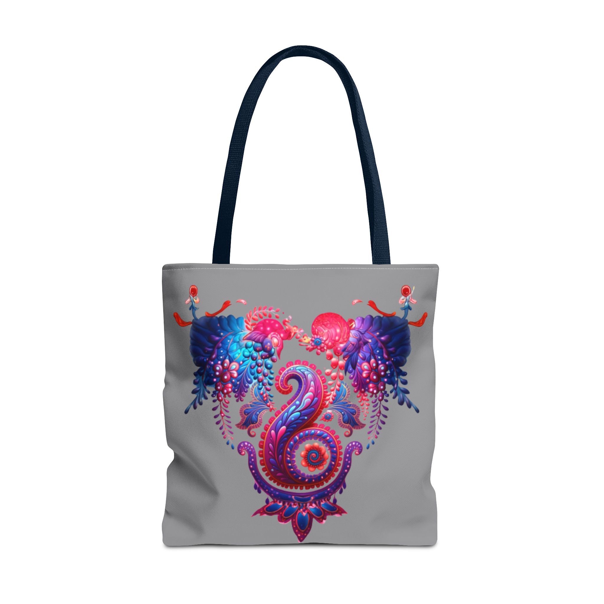 Vibrant Art Tote Bag, Colorful Beach Tote, Gift for Her, Bohemian Floral Bag, Eco-Friendly Shopping Bag, Festival Accessory