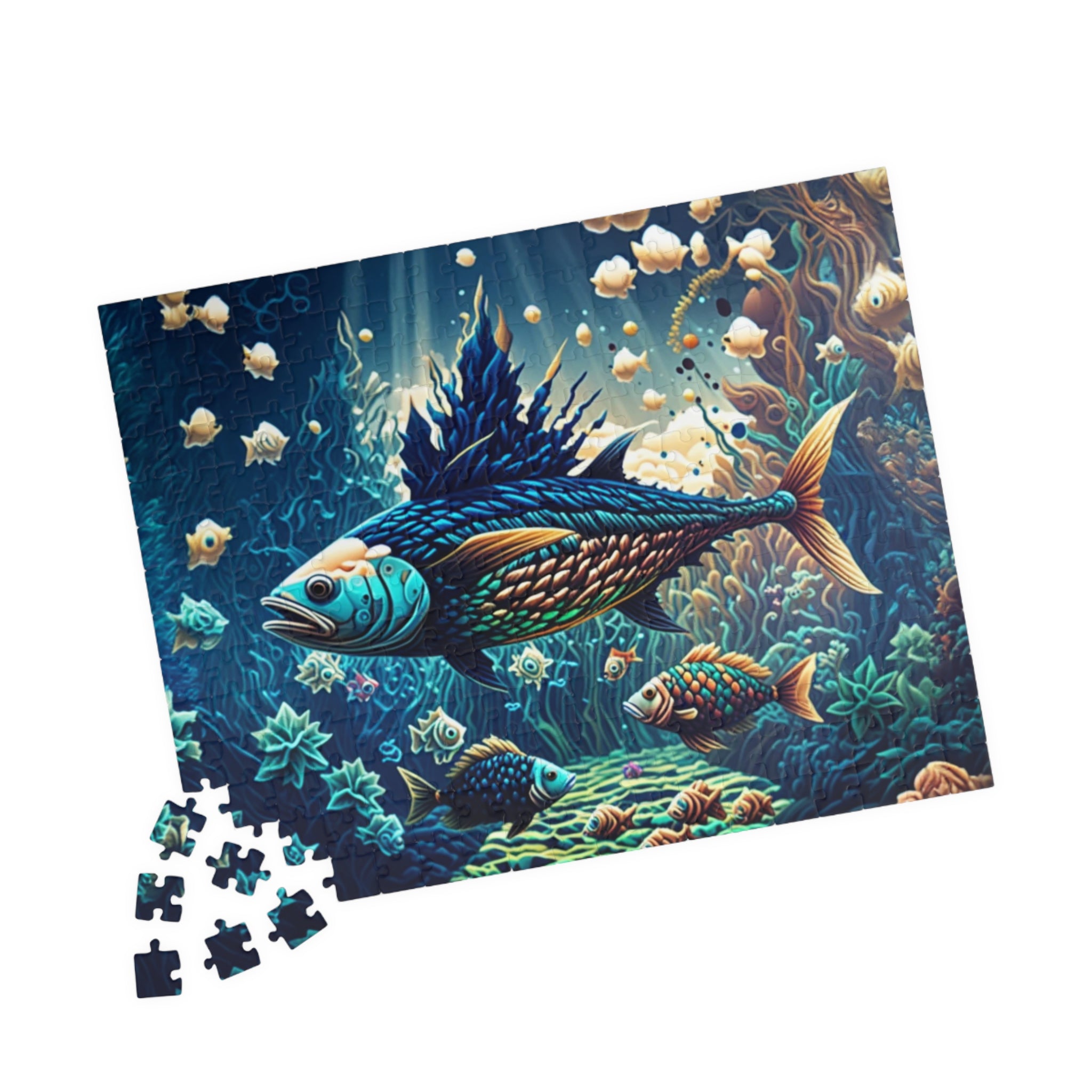 Colorful Underwater Puzzle - Ocean Scene, Jigsaw for Family Fun, Gift for Ocean Lovers, Relaxing Activity, Home Decor