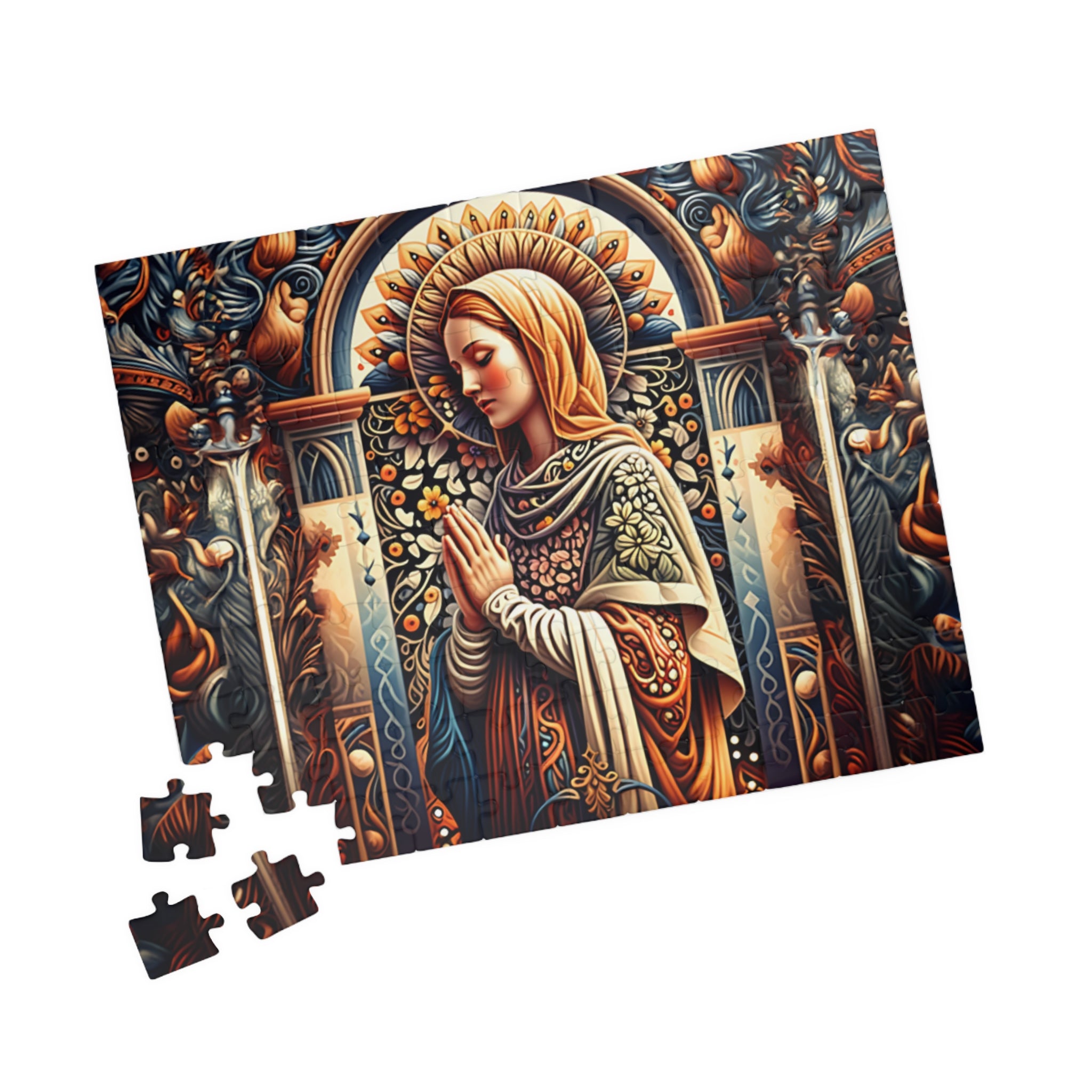 Puzzle of Serenity | Religious Art Puzzle, Jigsaw Puzzle for Meditation, Spiritual Gift, Home Decor, Mindfulness Activity