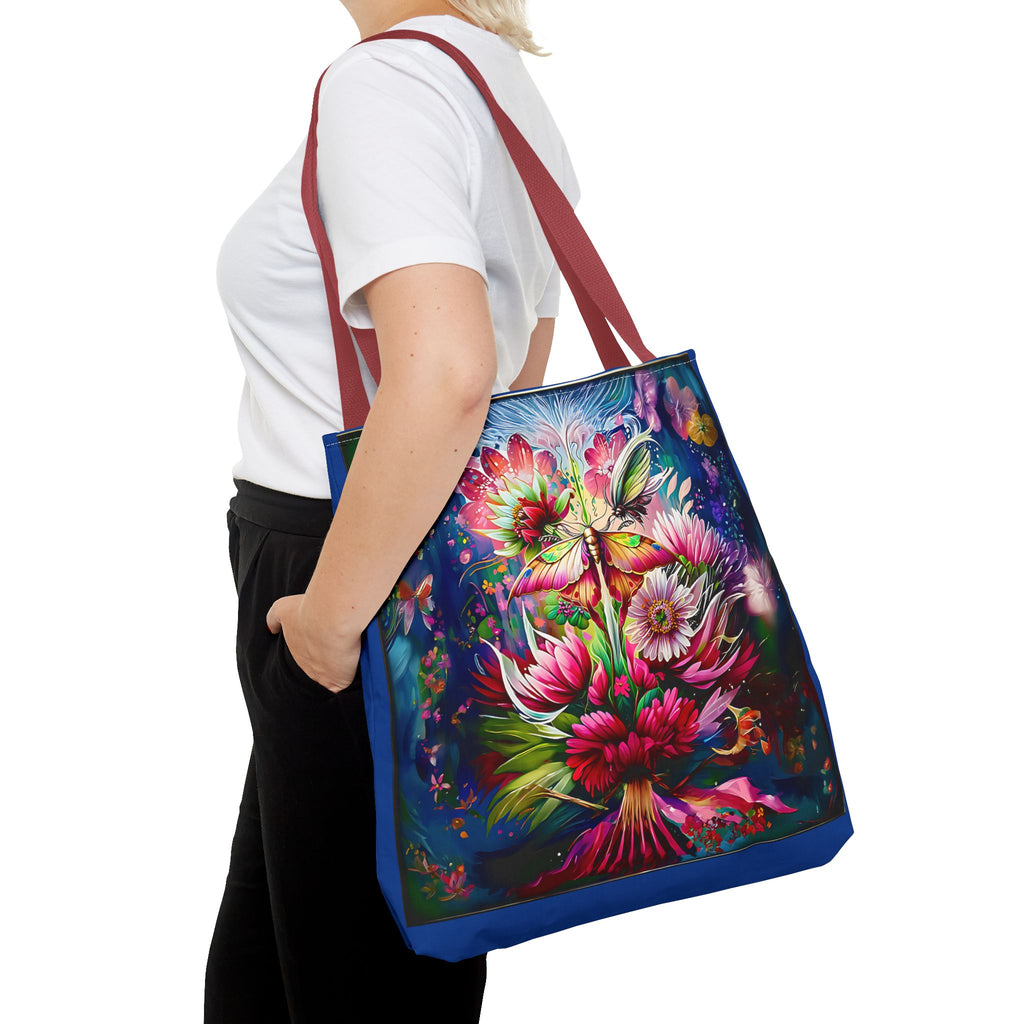 Floral Fantasy Tote Bag — Vibrant All-Over Print Blooming Bouquet