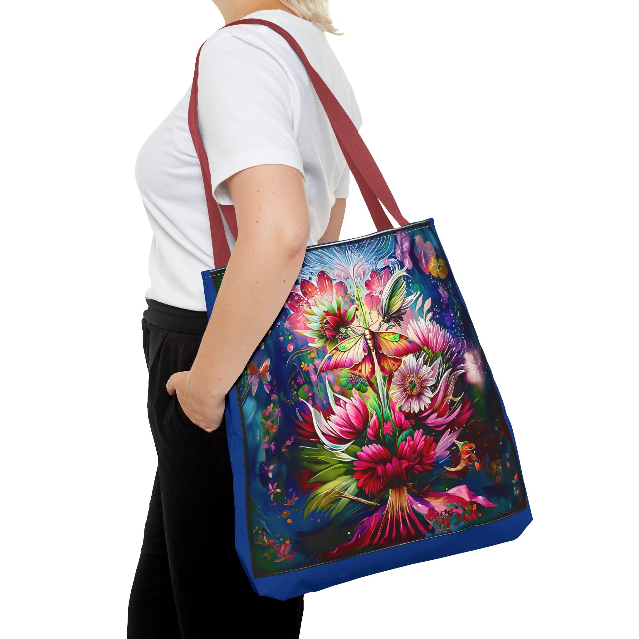 Floral Fantasy Tote Bag — Vibrant All-Over Print Blooming Bouquet
