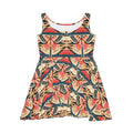 Butterfly Mosaic Skater Dress — Vintage Floral Print