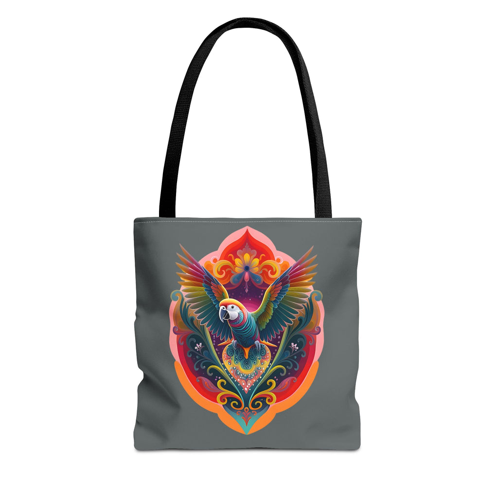 Colorful Parrot Tote Bag | Eco-Friendly Shopping Bag, Beach Tote, Art Print Bag, Gift for Bird Lovers, Fun Everyday Use