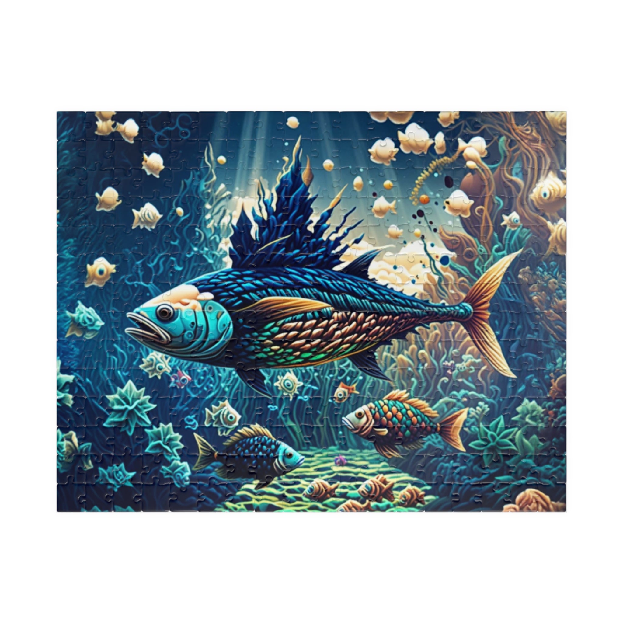 Colorful Underwater Puzzle - Ocean Scene, Jigsaw for Family Fun, Gift for Ocean Lovers, Relaxing Activity, Home Decor