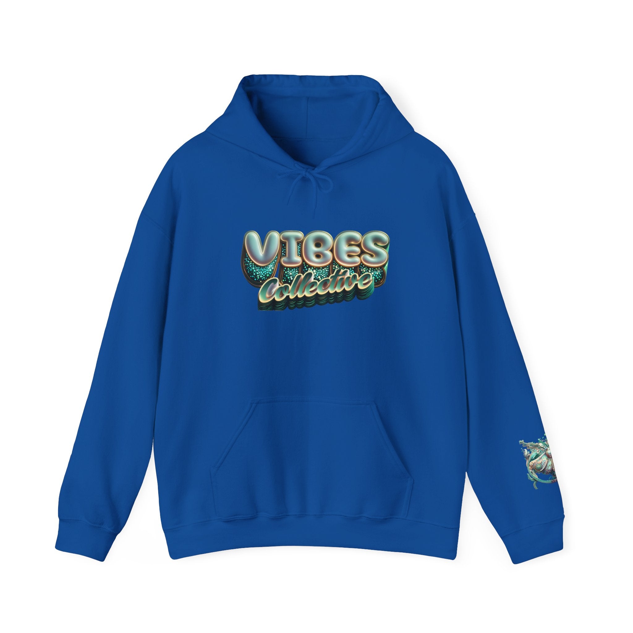 Vibes Collective Hoodie — Decorative Moth Graphic Streetwear