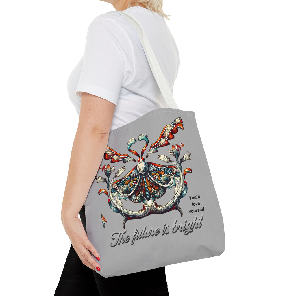 Tote Bag — 'The Future Is Bright' Decorative Butterfly Tote