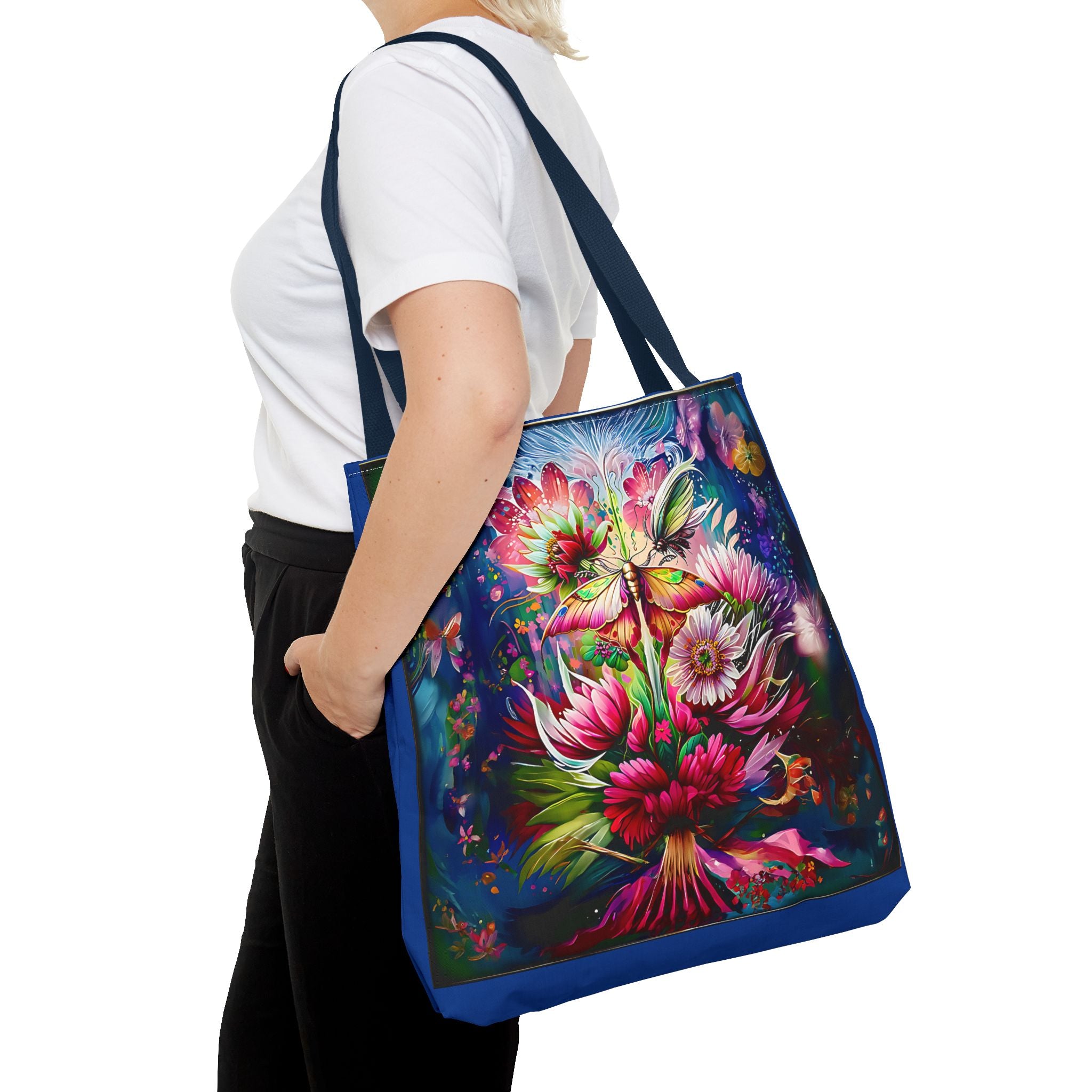 Floral Fantasy Tote Bag — Vibrant All-Over Print Blooming Bouquet