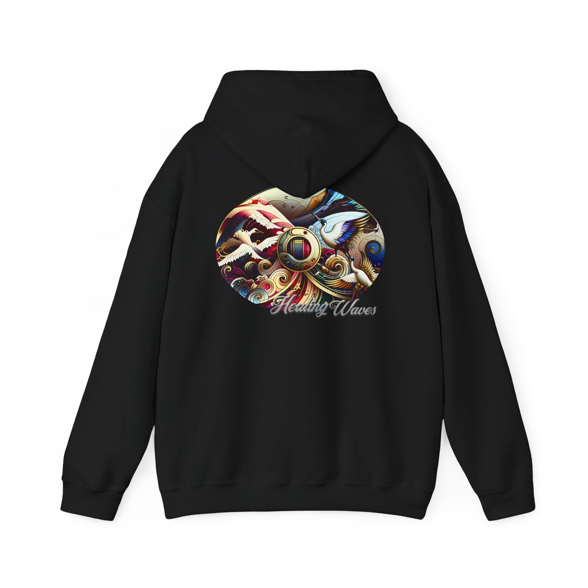 Artistic Unisex Heavy Blend Hoodie - Cozy Graphic Sweatshirt, Ideal for Casual Outfits, Unique Gifts, Streetwear Style, Comfortable Layering