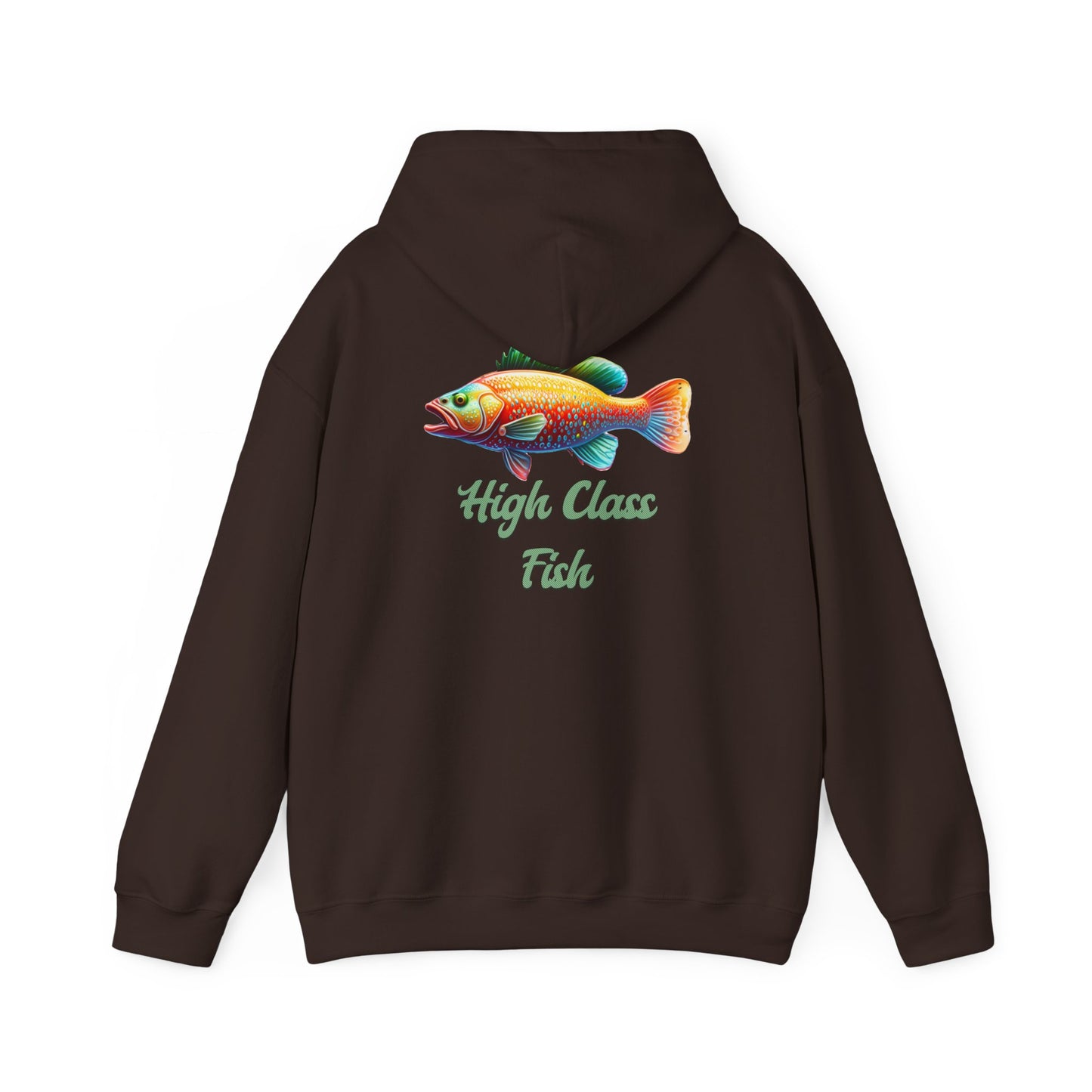High Class Fish Hoodie - Unisex Heavy Blend Sweatshirt, Cozy Gift for Fishing Enthusiasts, Great for Outdoors, Casual Wear, Birthday Gift