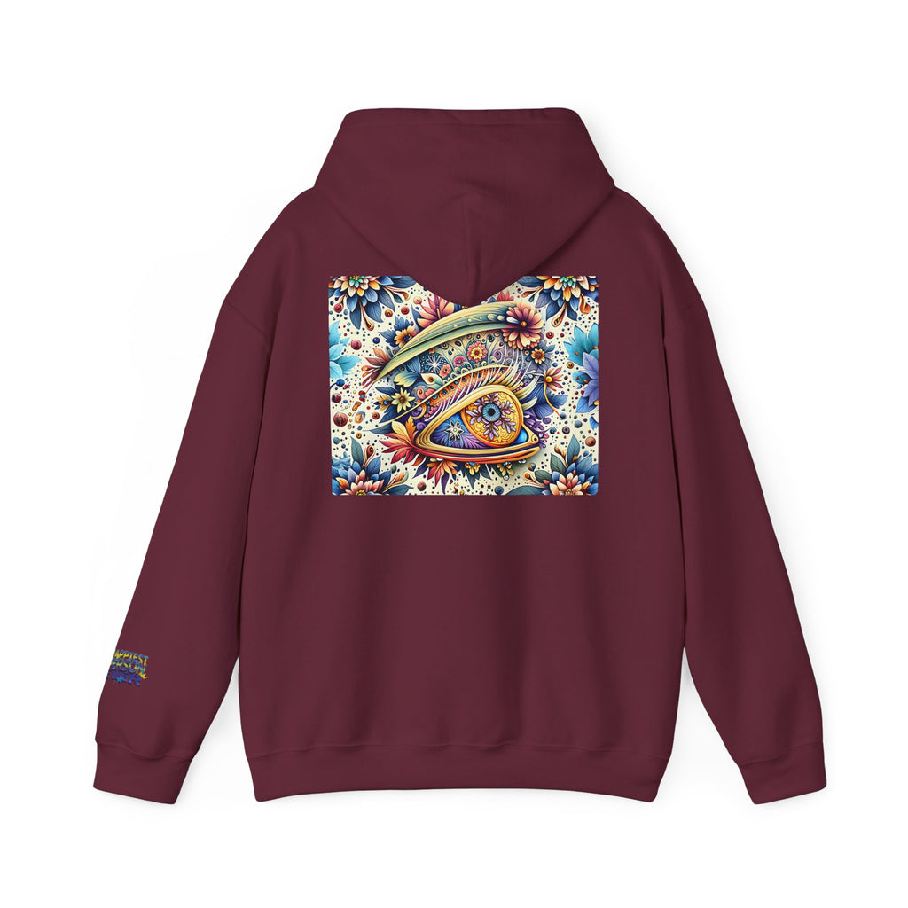 Happy Person Hoodie — Colorful Psychedelic Eye Art Pullover