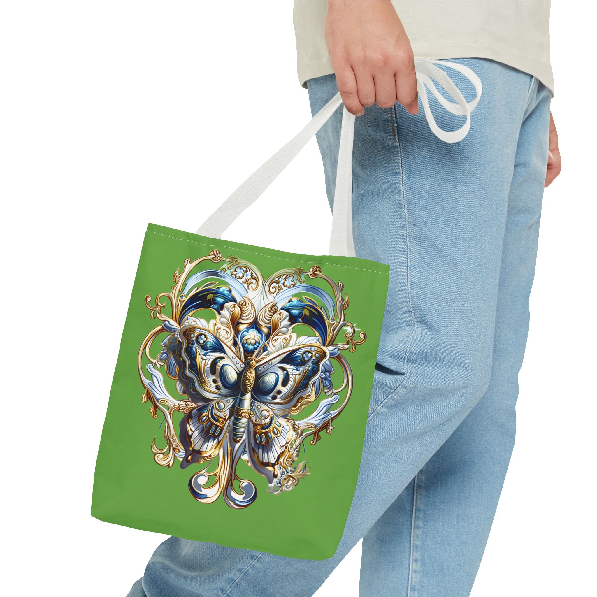 Butterfly Floral Tote Bag