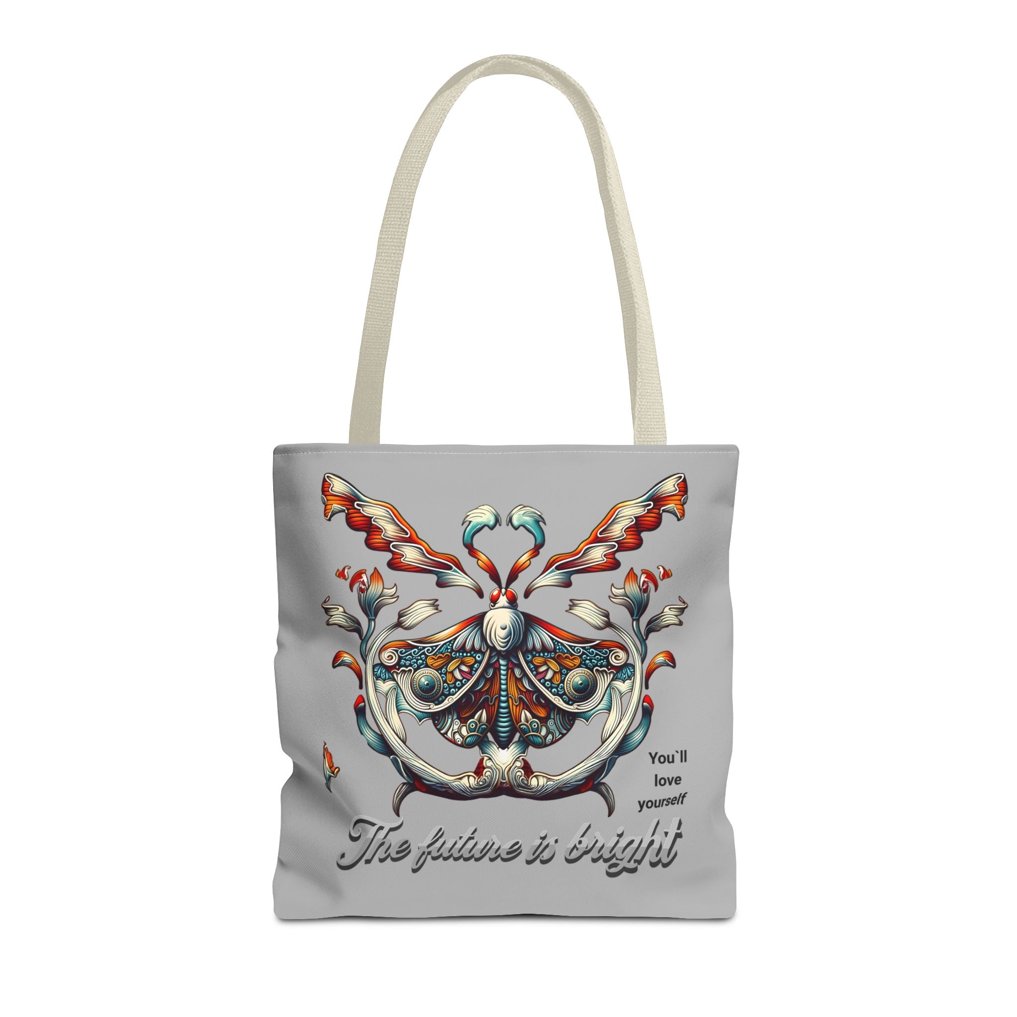 Tote Bag — 'The Future Is Bright' Decorative Butterfly Tote