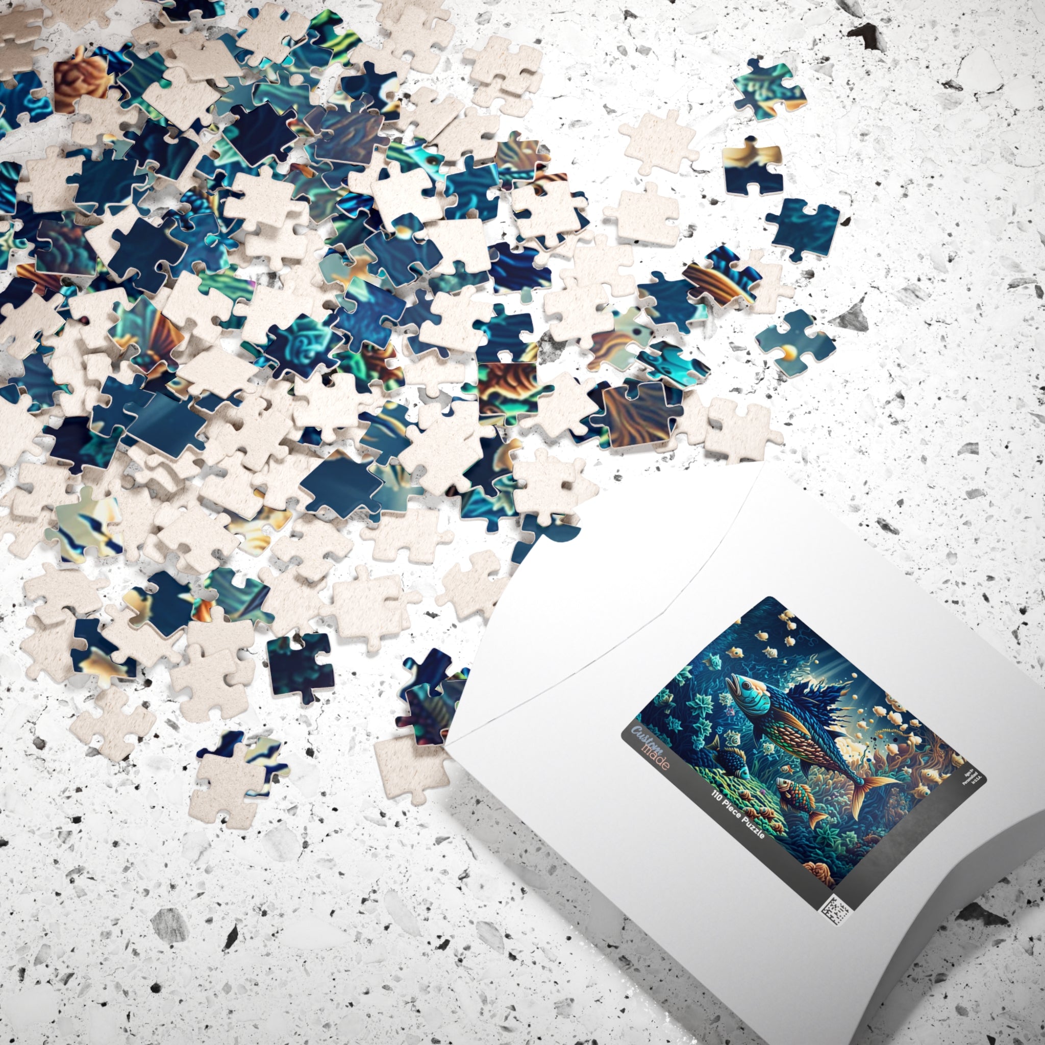 Colorful Underwater Puzzle - Ocean Scene, Jigsaw for Family Fun, Gift for Ocean Lovers, Relaxing Activity, Home Decor
