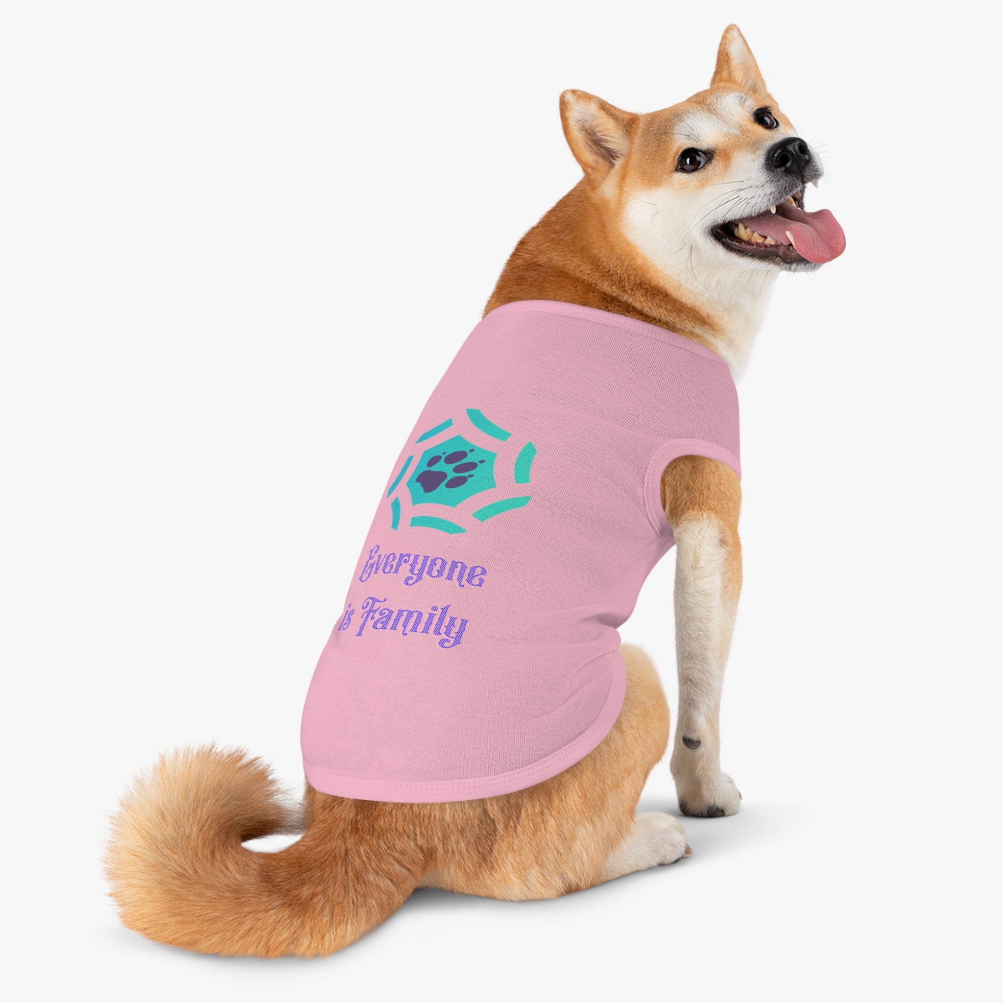 Cute Pet Tank Top - Everyone is Family Design | Dog Shirt, Cat Apparel, Pet Gift, Family Pet Look, Summer Wear