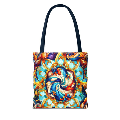 Vibrant Floral Tote Bag – Stylish Reusable Shopping Bag, Boho Beach Tote, Eco-Friendly Gift, Art-Inspired Carry-All